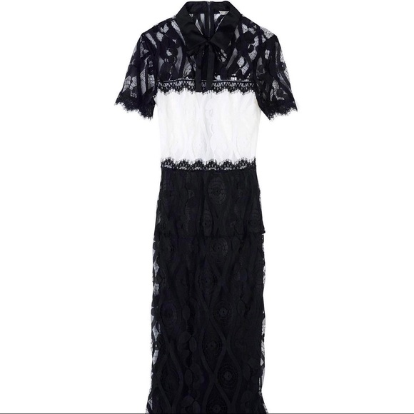 Silvian Heach Dress US Medium Colour: Black&White - Picture 5 of 10